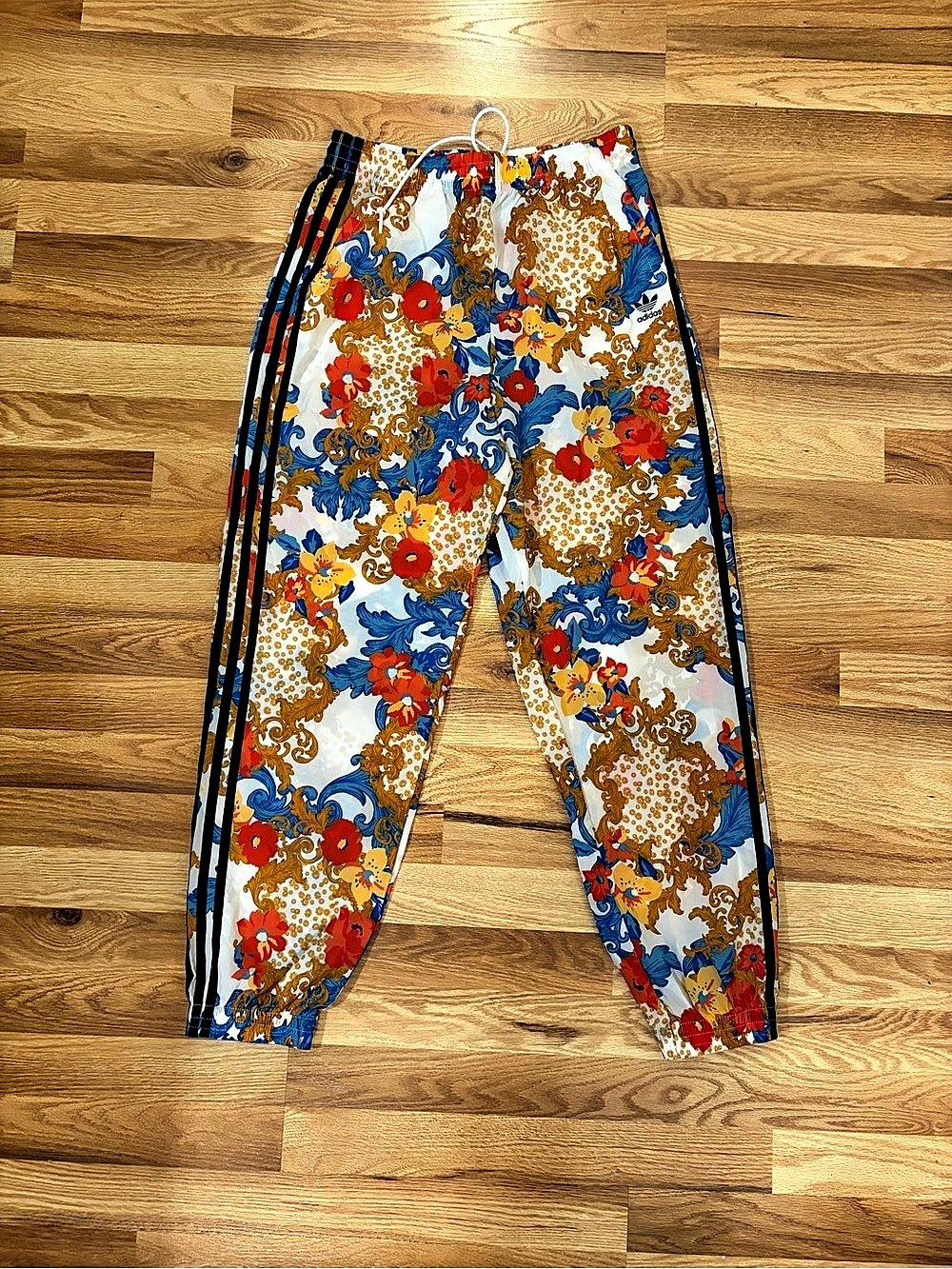 adidas x HER Studio London Floral Track Pants White & Blue Medium